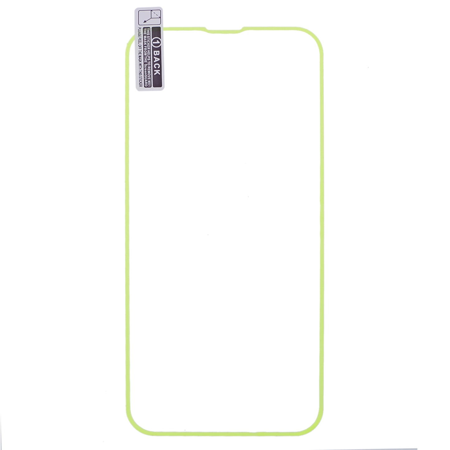 Screen Protector For iPhone 14 Luminous Edge Medium Alumina Tempered Glass Film