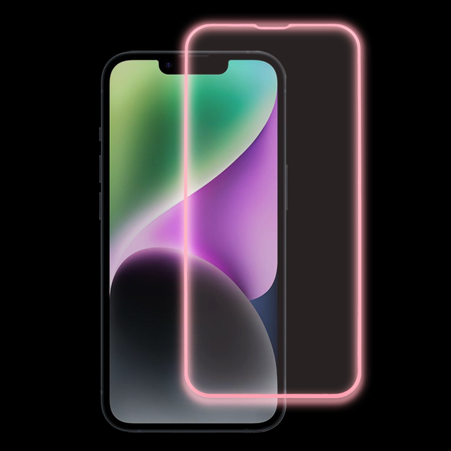 Screen Protector For iPhone 14 Luminous Edge Medium Alumina Tempered Glass Film