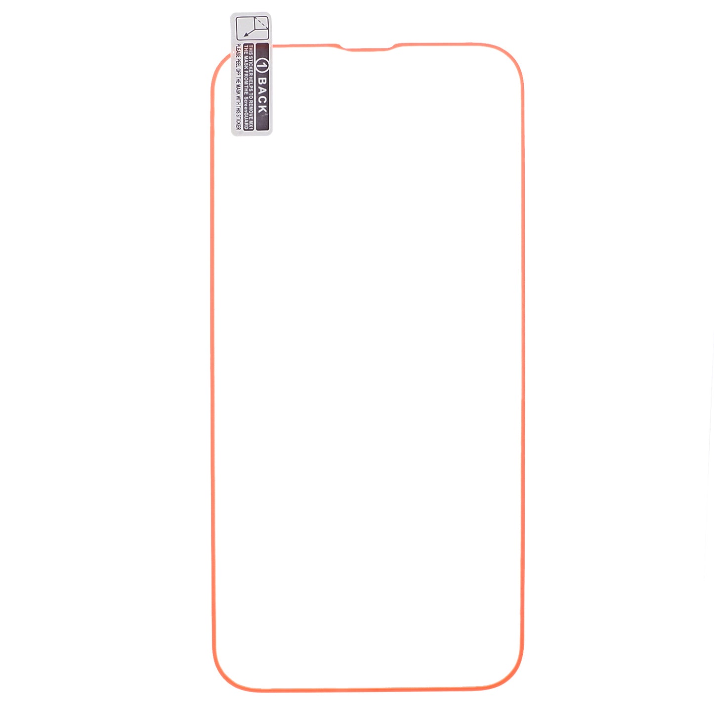 Screen Protector For iPhone 14 Luminous Edge Medium Alumina Tempered Glass Film
