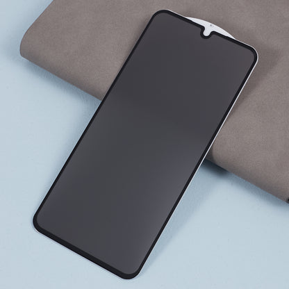 Anti-Spy Screen Protector for Samsung Galaxy A25 5G , Side Glue Full Coverage Silk Printing Tempered Glass Film