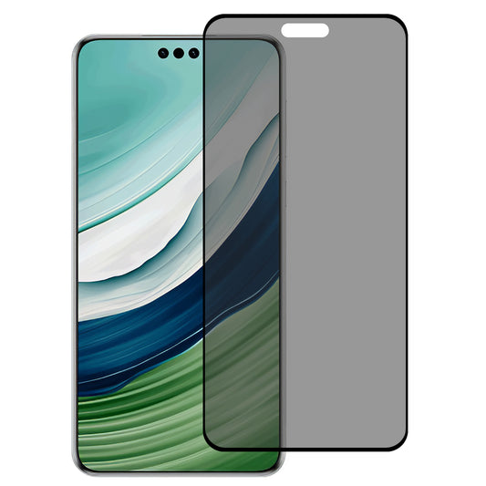 Anti-Spy Screen Protector for Huawei Mate 60 Pro / 60 Pro+ , Side Glue Silk Printing Tempered Glass Full Coverage Film