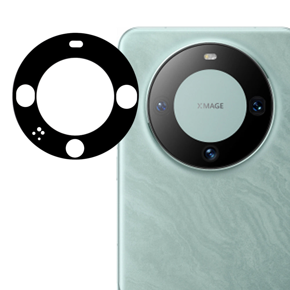 For Huawei Mate 60 Camera Lens Protector Tempered Glass Silk Printing Phone Lens Film with Bottom Plate