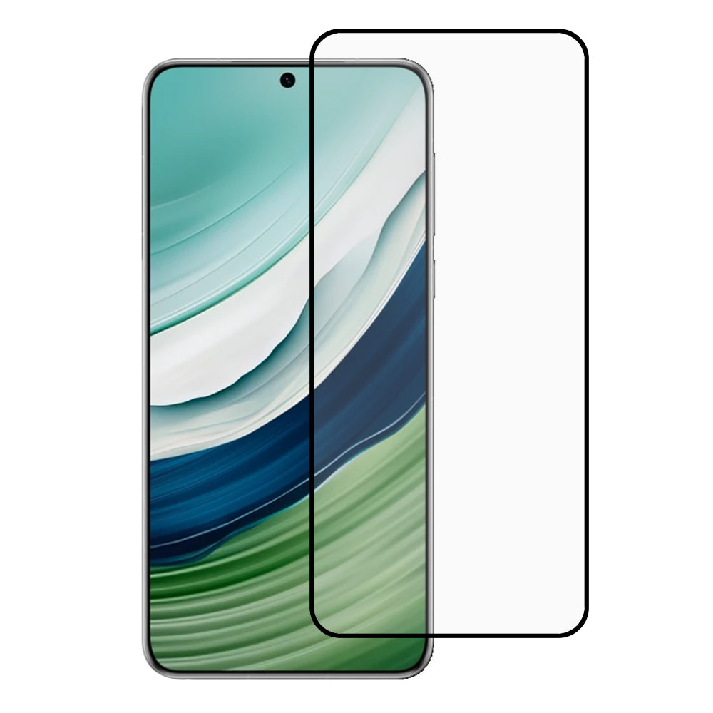 For Huawei Mate 60 Silk Printing HD Clear Full Screen Protector 3D Medium Aluminum Glass Full Glue Film