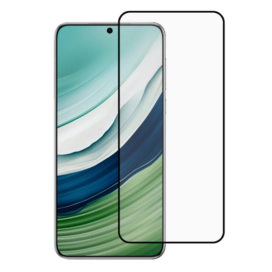 For Huawei Mate 60 Silk Printing HD Clear Full Screen Protector 3D Medium Aluminum Glass Full Glue Film