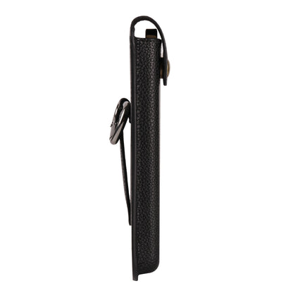 6.1-inch Universal Waist Phone Case Litchi Texture PU Leather Vertical Belt Holster Phone Pouch