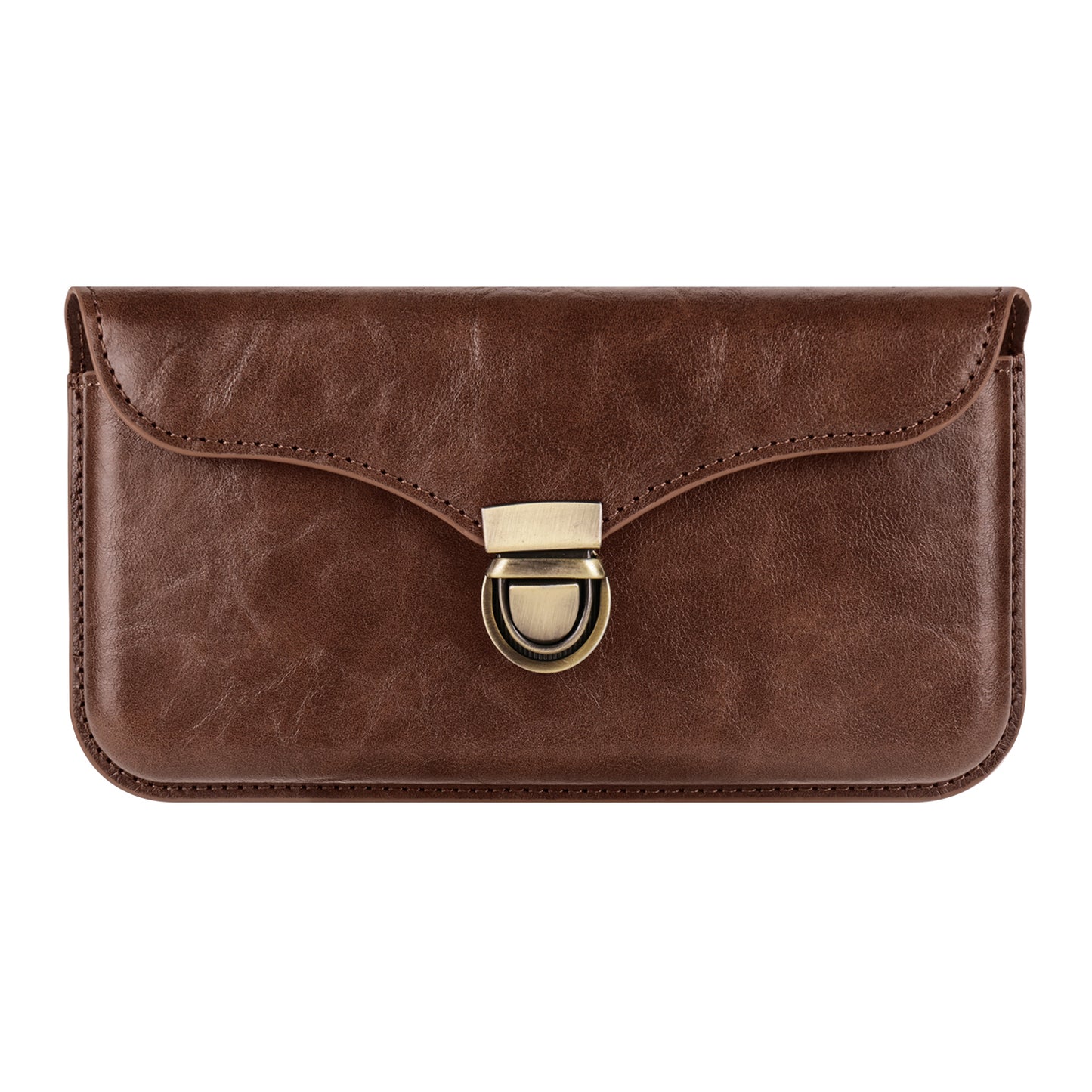 6.7-inch Phone Waist Bag Horizontal Belt Holster PU Leather Smartphone Case Pouch