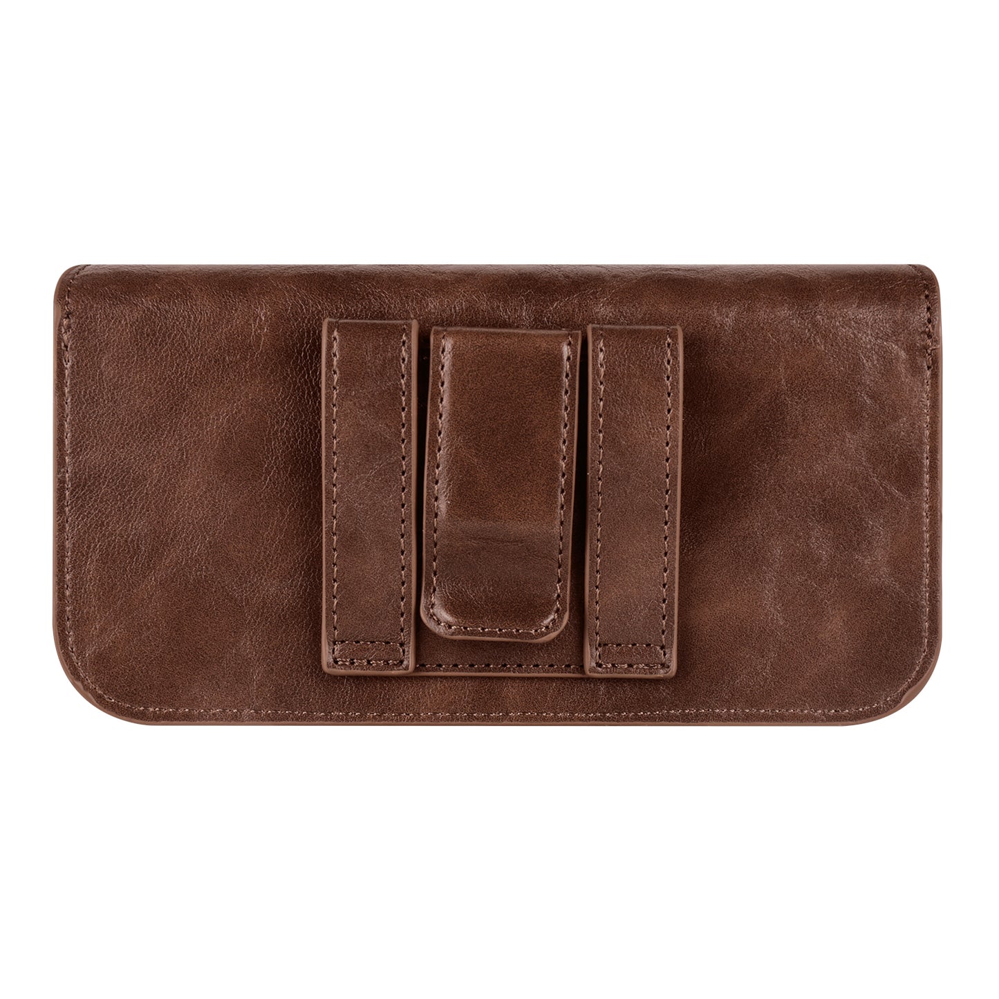 6.7-inch Phone Waist Bag Horizontal Belt Holster PU Leather Smartphone Case Pouch