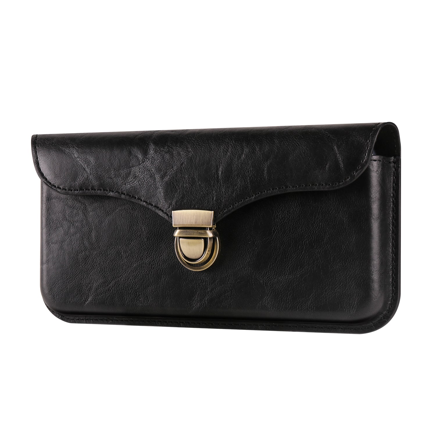 6.7-inch Phone Waist Bag Horizontal Belt Holster PU Leather Smartphone Case Pouch