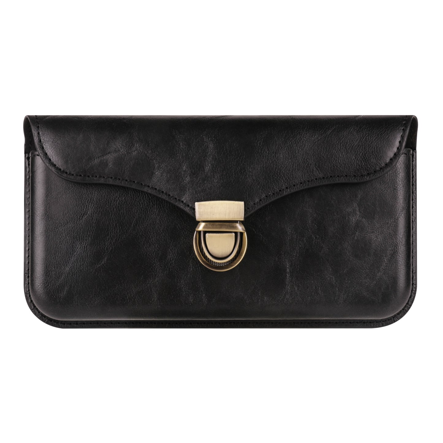 6.7-inch Phone Waist Bag Horizontal Belt Holster PU Leather Smartphone Case Pouch