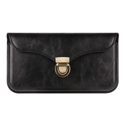 6.7-inch Phone Waist Bag Horizontal Belt Holster PU Leather Smartphone Case Pouch