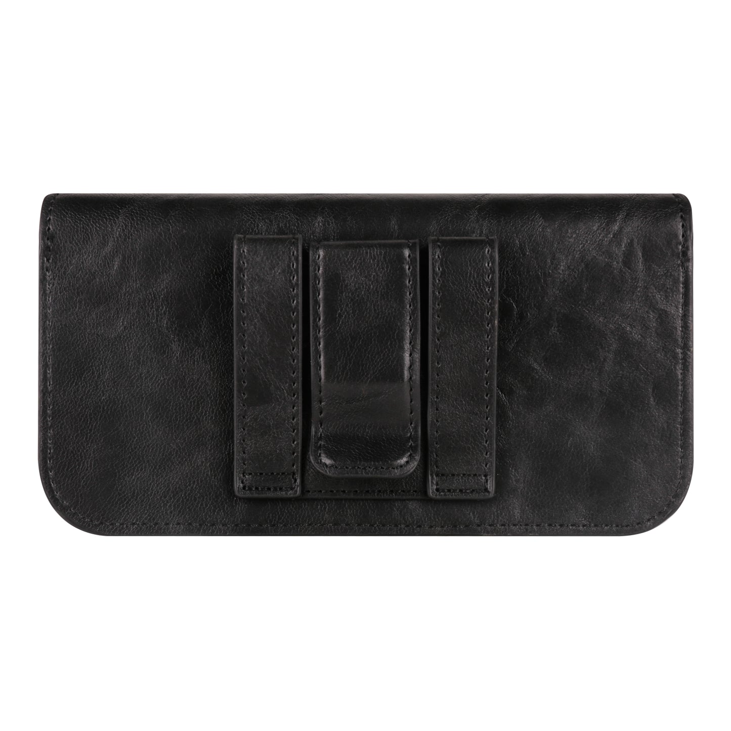 6.7-inch Phone Waist Bag Horizontal Belt Holster PU Leather Smartphone Case Pouch