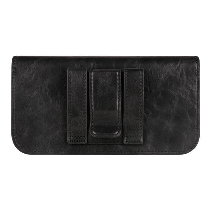 6.7-inch Phone Waist Bag Horizontal Belt Holster PU Leather Smartphone Case Pouch