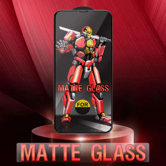 For iPhone 15 Full Coverage Matte Screen Protector Anti-Fingerprint Tempered Glass Film