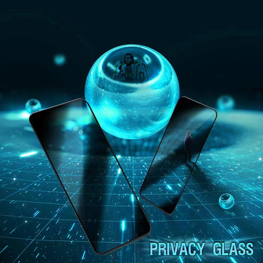 For iPhone 15 Pro Max MechWarrior 28 Degrees Anti-spy Tempered Glass Film Anti-explosion Screen Protector