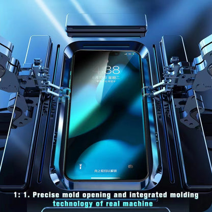 For iPhone 15 Pro Max MechWarrior 28 Degrees Anti-spy Tempered Glass Film Anti-explosion Screen Protector