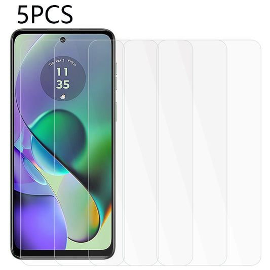 5PCS For Motorola Moto G54 5G Anti-explosion Screen Protector 0.3mm 2.5D HD Tempered Glass Film