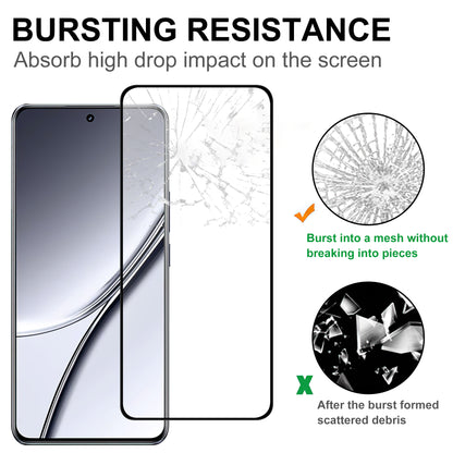 For Realme GT5 5G Screen Protector Black Edge Full Glue Clear AGC Glass Screen Covering Film