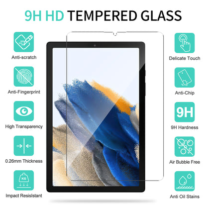 For Samsung Galaxy Tab A9 Screen Protector Straight Edge HD Clear Tablet Tempered Glass Protective Film