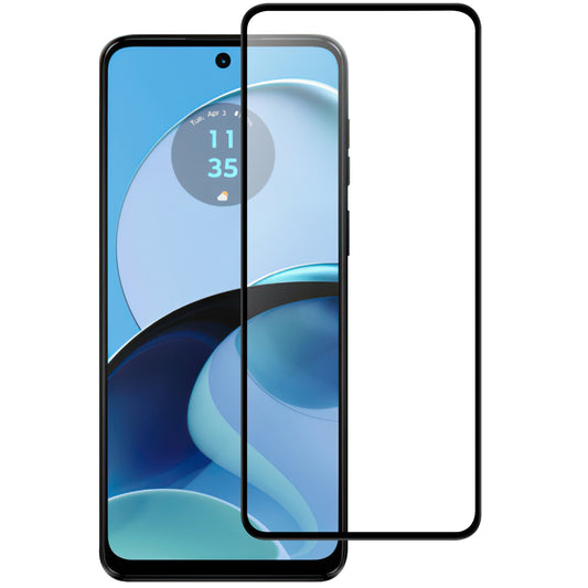 For Motorola Moto G14 4G Black Edge Full Glue Cell Phone Screen Protector Clear AGC Glass Screen Covering Film