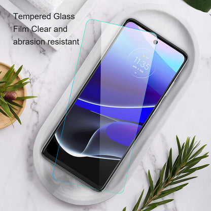 AMORUS For Motorola Moto G54 5G High Aluminum-silicon Glass Screen Protector 2.5D Arc Edge Screen Film
