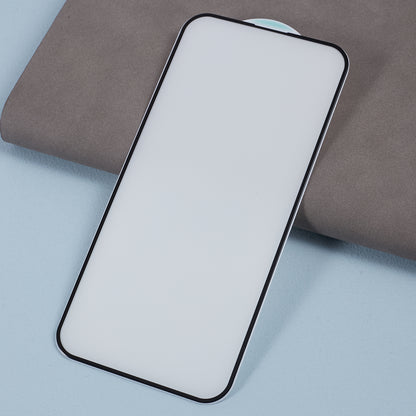 For iPhone 15 Plus Purple Light Full Screen Protector Black Edge Silk Printing Dispensing Glue Tempered Glass Film