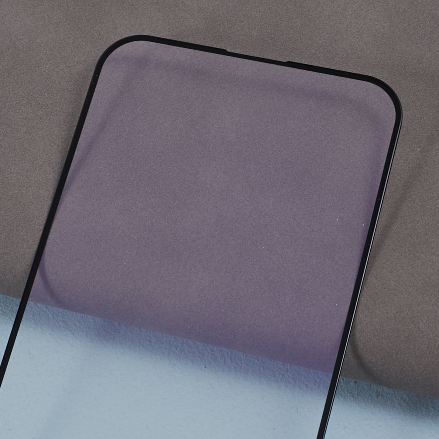 For iPhone 15 Plus Purple Light Full Screen Protector Black Edge Silk Printing Dispensing Glue Tempered Glass Film