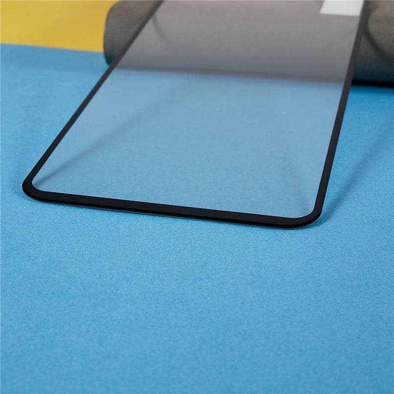 For Oppo A38 4G / A9 (2020) Black Edge Tempered Glass Film Silk Printing Full Glue Full Screen Protector