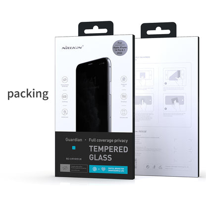 NILLKIN For iPhone 15 Pro Anti-Spy Screen Protector Full Coverage Anti-explosion AGC Glass Film