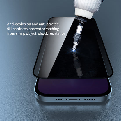 NILLKIN For iPhone 15 Anti-peep Screen Protector Anti-scratch AGC Glass Full Screen Film