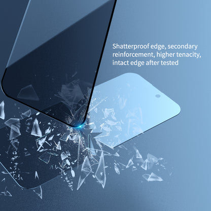 NILLKIN For iPhone 15 Anti-peep Screen Protector Anti-scratch AGC Glass Full Screen Film