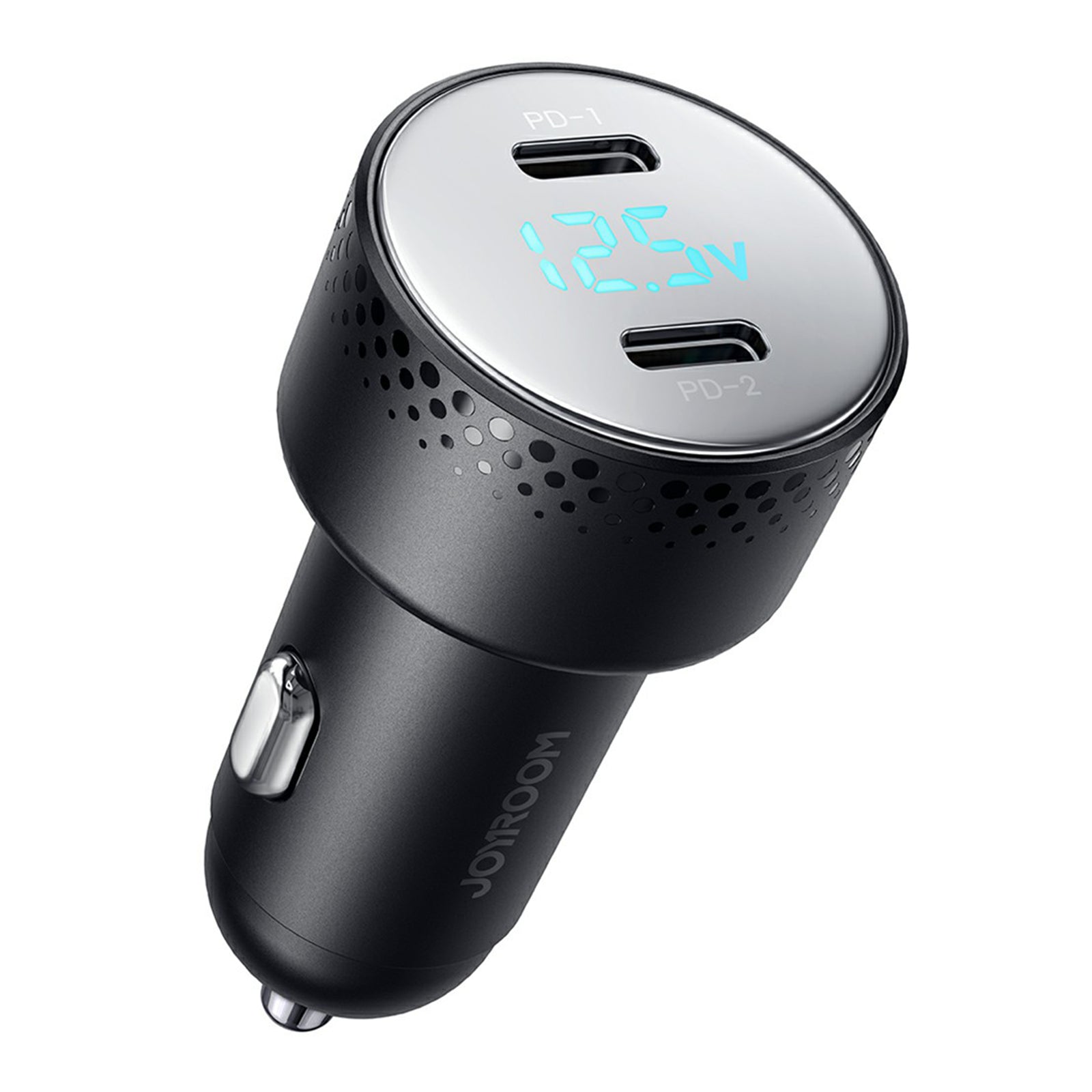 JOYROOM CCD02 70W Dual Type-C PD Fast Charging Power Adapter PC Digital Display Car Charger