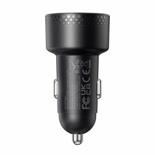 JOYROOM CCD02 70W Dual Type-C PD Fast Charging Power Adapter PC Digital Display Car Charger