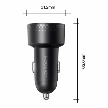 JOYROOM CCD02 70W Dual Type-C PD Fast Charging Power Adapter PC Digital Display Car Charger