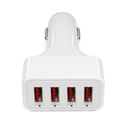 K2 4 USB Ports Car Charger PC+ABS Mobile Phone Tablet Charging Power Adapter (CE Certified)