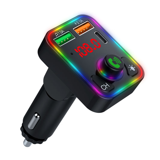 P3 Car MP3 player FM Transmitter PD Fast Charger+2.4A Car Bluetooth Hands-Free AUX Audio Car Charger