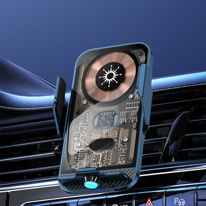 C11 15W Wireless Charger Phone Mount 360-Degree Rotating Air Vent Car Charger Phone Holder