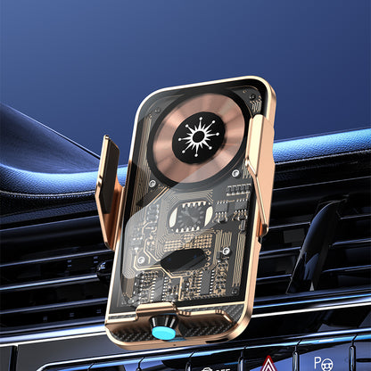 C11 15W Wireless Charger Phone Mount 360-Degree Rotating Air Vent Car Charger Phone Holder