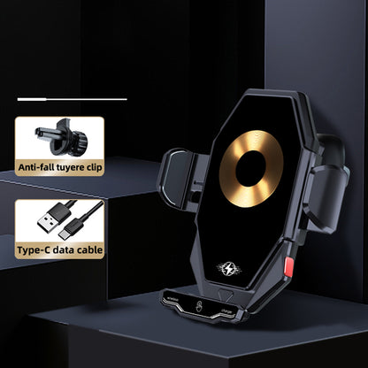 T7 15W Wireless Car Charger Phone Holder Auto-Induction Air Vent Car Charger Phone Mount