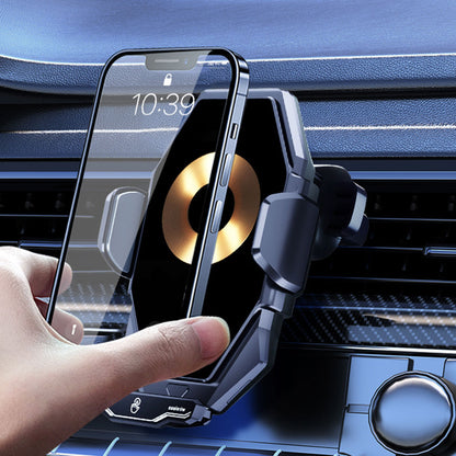 T7 15W Wireless Car Charger Phone Holder Auto-Induction Air Vent Car Charger Phone Mount
