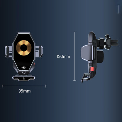 T7 15W Wireless Car Charger Phone Holder Auto-Induction Air Vent Car Charger Phone Mount