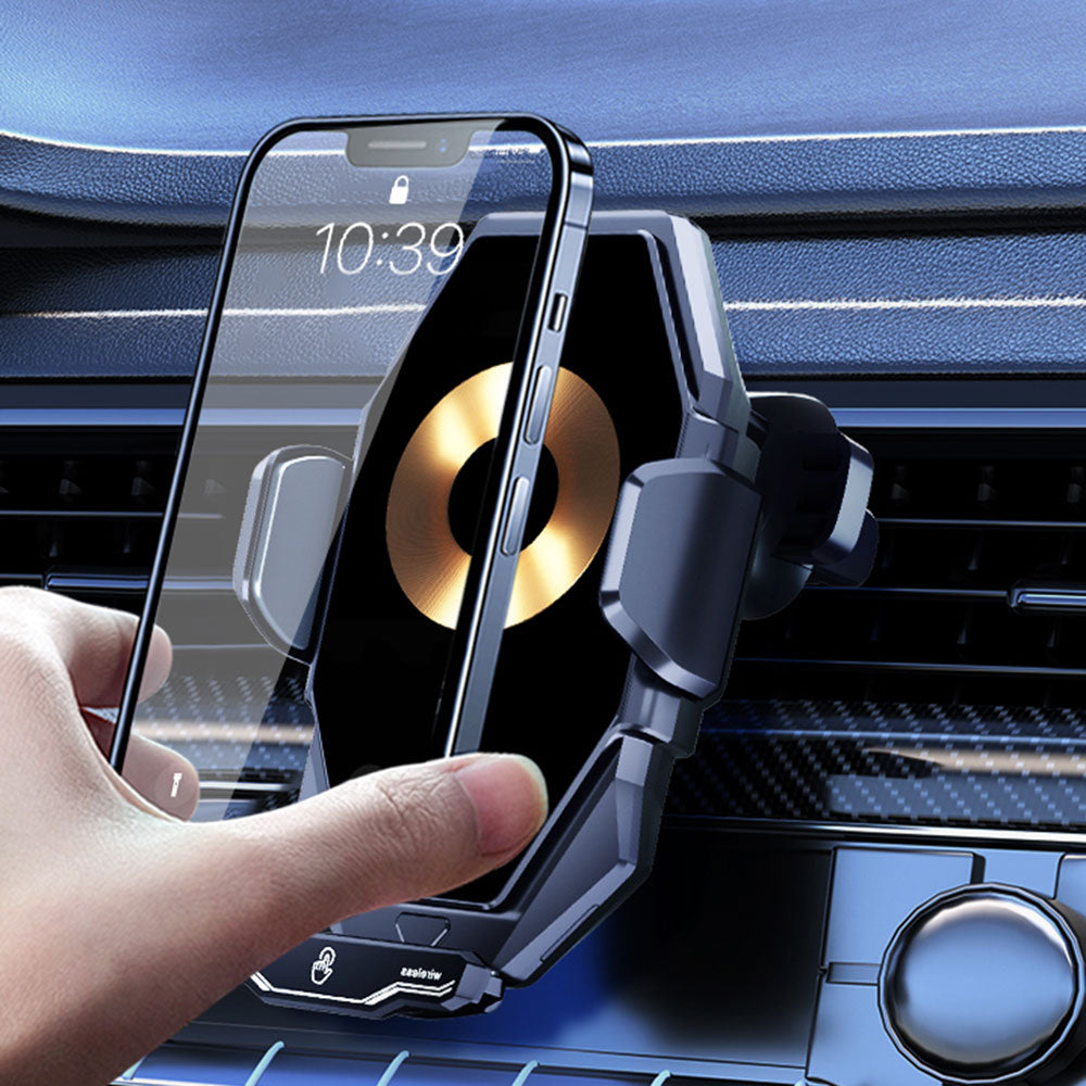 T7 15W Wireless Car Charger Phone Holder Auto-Induction Air Vent Car Charger Phone Mount