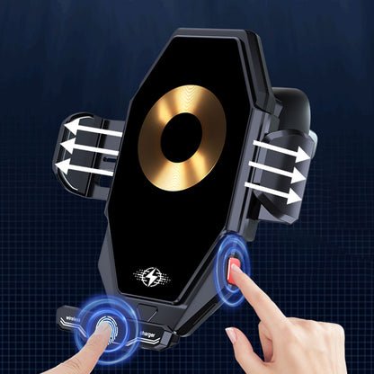 T7 15W Wireless Car Charger Phone Holder Auto-Induction Air Vent Car Charger Phone Mount
