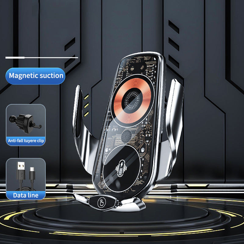 Q7 Car Wireless Charger Infrared Sensor Phone Mount Aluminum Alloy Universal Cell Phone Charger Holder