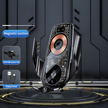 Q7 Car Wireless Charger Infrared Sensor Phone Mount Aluminum Alloy Universal Cell Phone Charger Holder