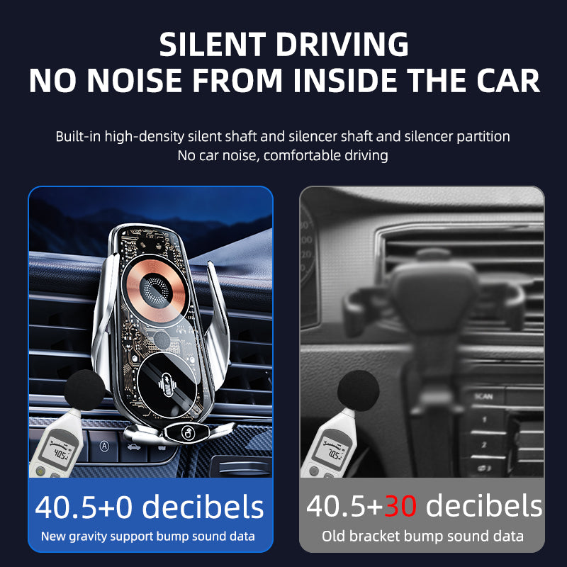 Q7 Car Wireless Charger Infrared Sensor Phone Mount Aluminum Alloy Universal Cell Phone Charger Holder