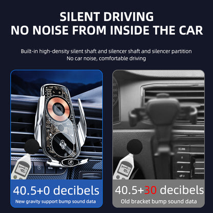Q7 Car Wireless Charger Infrared Sensor Phone Mount Aluminum Alloy Universal Cell Phone Charger Holder