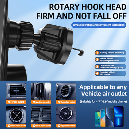 Q7 Car Wireless Charger Infrared Sensor Phone Mount Aluminum Alloy Universal Cell Phone Charger Holder