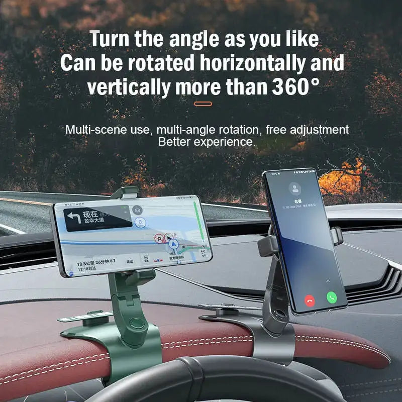 088 Multi-Functional Car Dashboard Phone Mount Rotating Navigation Phone Stand