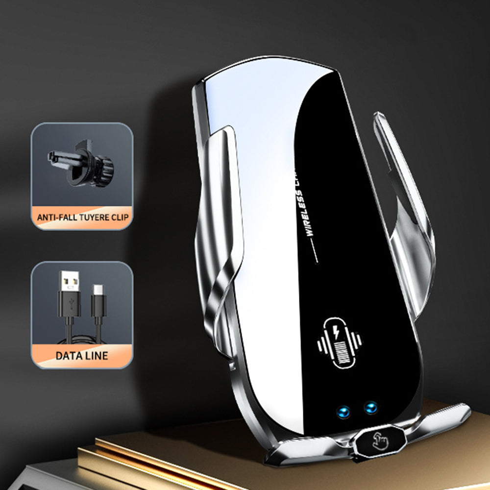 A2 Wireless Car Charger Phone Holder Auto Clamping Car Charger Phone Mount for Driving