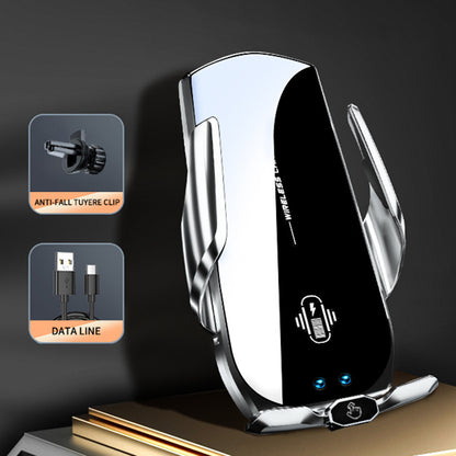 A2 Wireless Car Charger Phone Holder Auto Clamping Car Charger Phone Mount for Driving